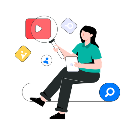 Search Engine  Illustration