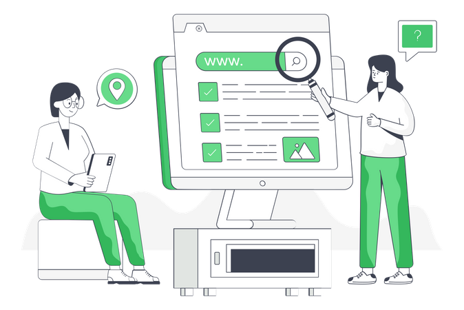 Search Engine  Illustration