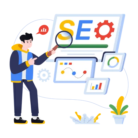 Search Engine  Illustration