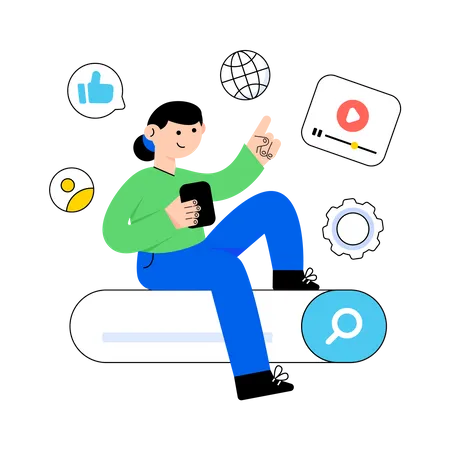 Search Engine  Illustration