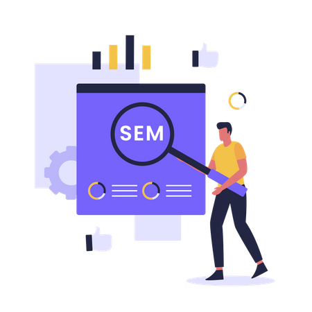 Search Engine marketing  Illustration