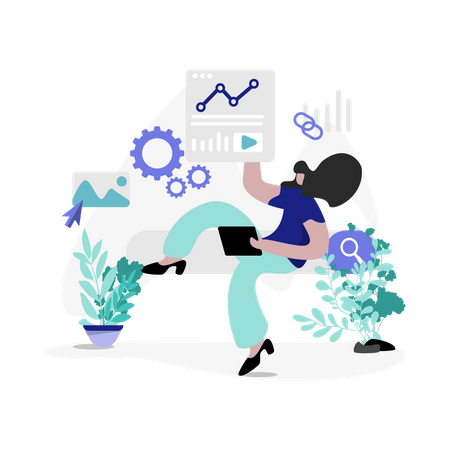 Search Engine Marketing  Illustration
