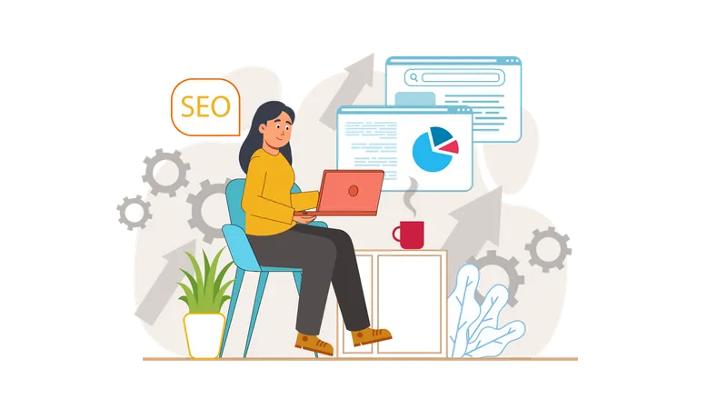 Search Engine Optimization  Illustration