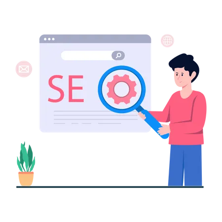 Search Engine Optimization  Illustration