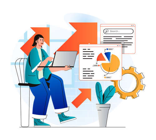 Search Engine Optimization  Illustration