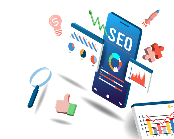 Search Engine Optimization  Illustration
