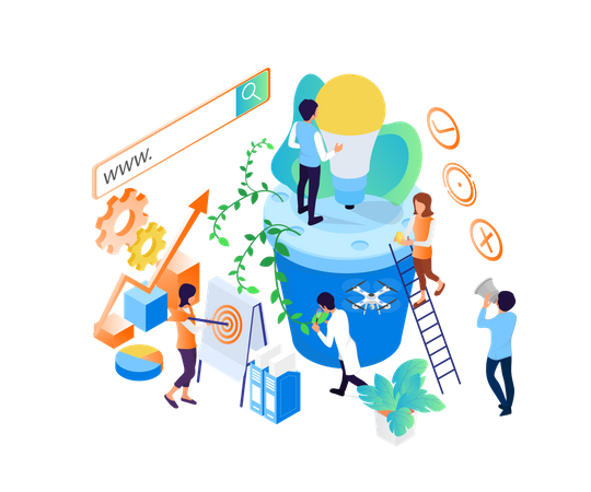 Search Engine Optimization  Illustration
