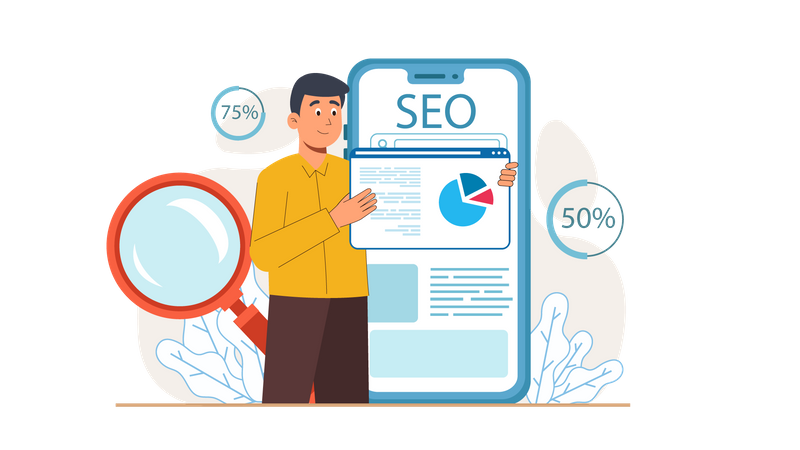 Search Engine Optimization  Illustration