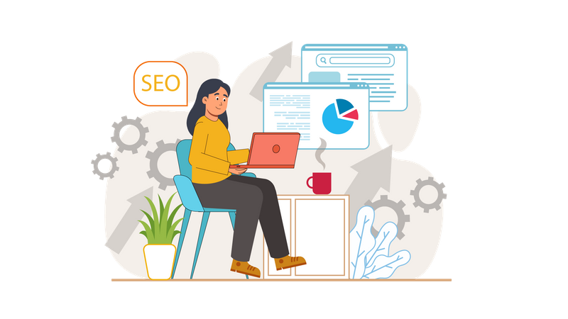 Search Engine Optimization  Illustration