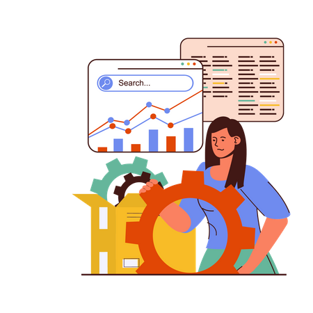 Search Engine Optimization  Illustration