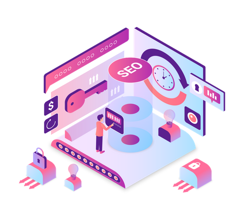 Search Engine Optimization  Illustration