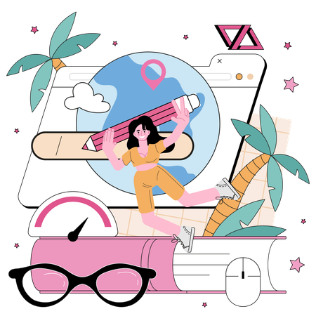 Search Engine Optimization  Illustration