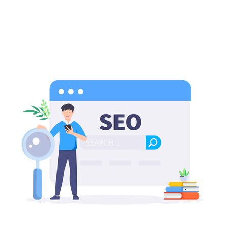 Search Engine Optimization  Illustration