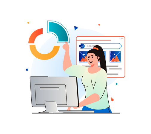 Search Engine Optimization  Illustration