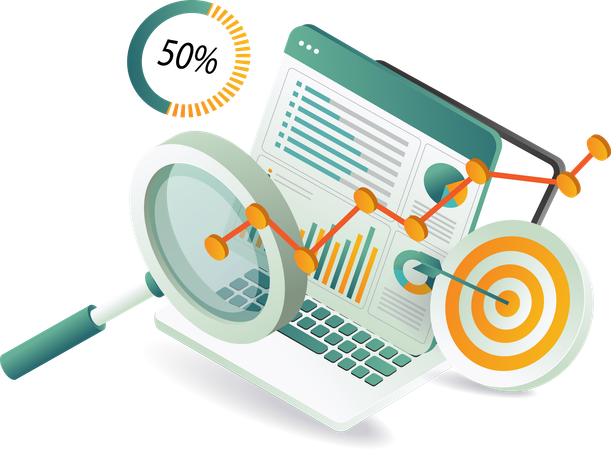 Search engine optimization solutions  Illustration