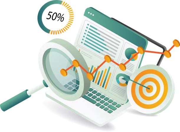 Search engine optimization solutions  Illustration