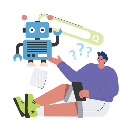 Search Engine Robots  Illustration