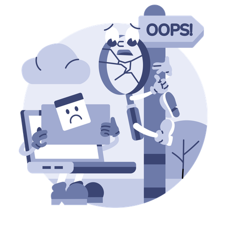 Search Error  Illustration