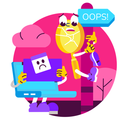 Search Error  Illustration