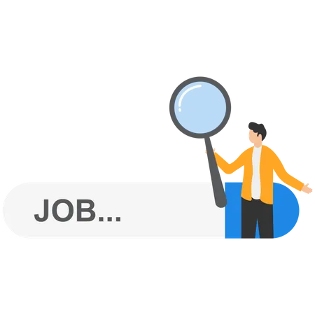 Search for new job  Illustration