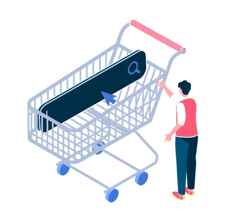 Search for product  Illustration