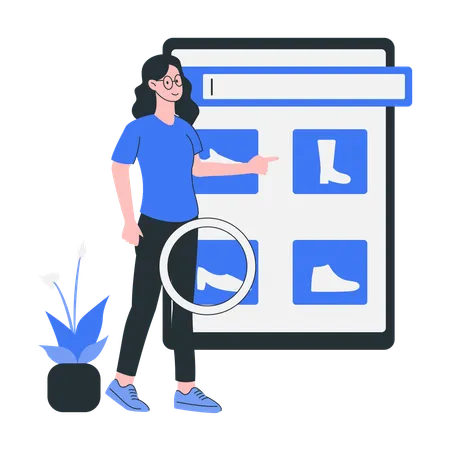 Search functionality  Illustration