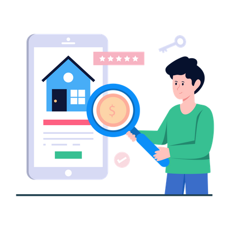 Search Home Illustration