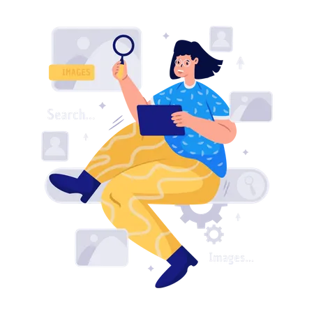 Search Images Illustration