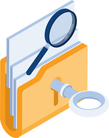 Search in folder  Illustration