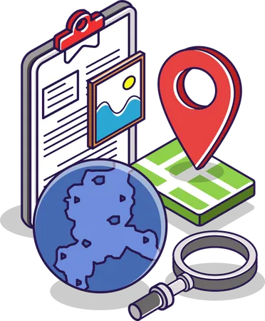 Search Location Illustration