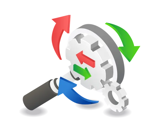 Search management analysis  Illustration