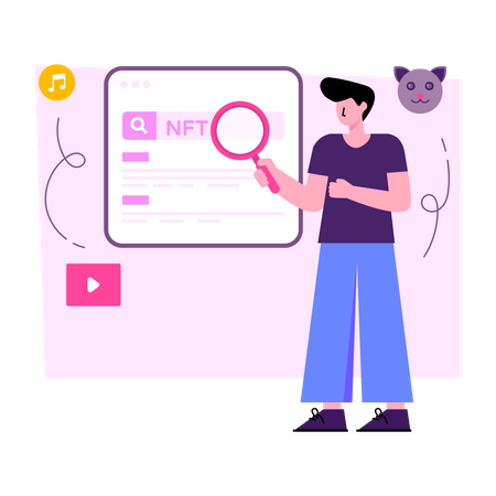 Search Nft  Illustration