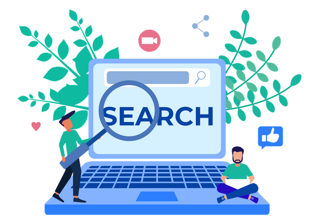 Search optimization  Illustration