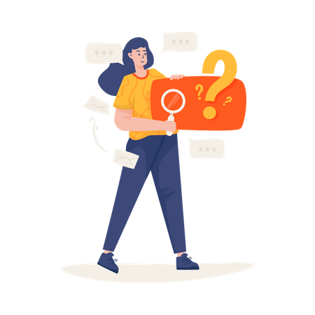 Search question  Illustration
