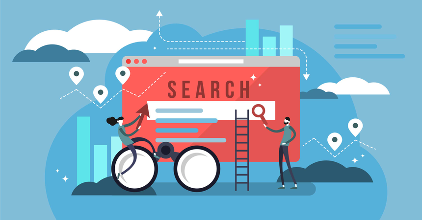 Search results Illustration