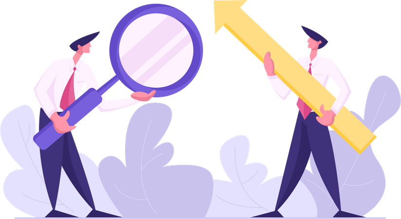 Searching for business opportunities Illustration