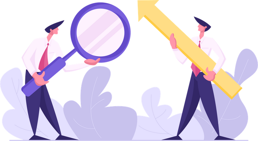 Searching for business opportunities  Illustration