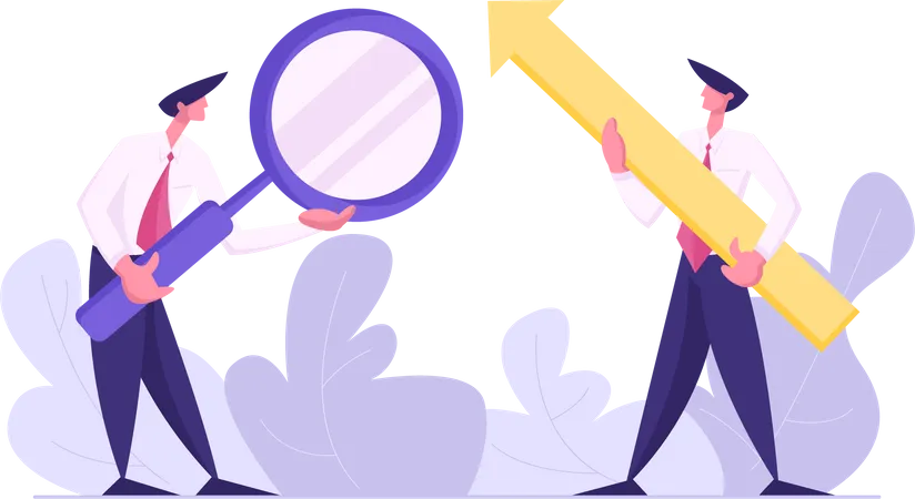 Searching for business opportunities  Illustration