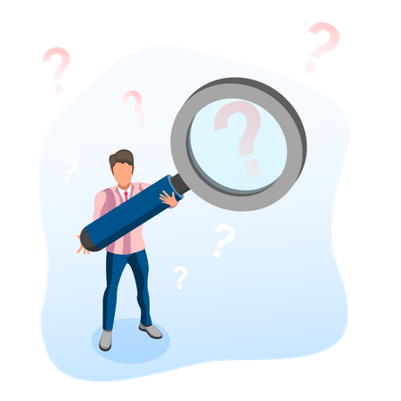 Searching for FAQ Solution  Illustration