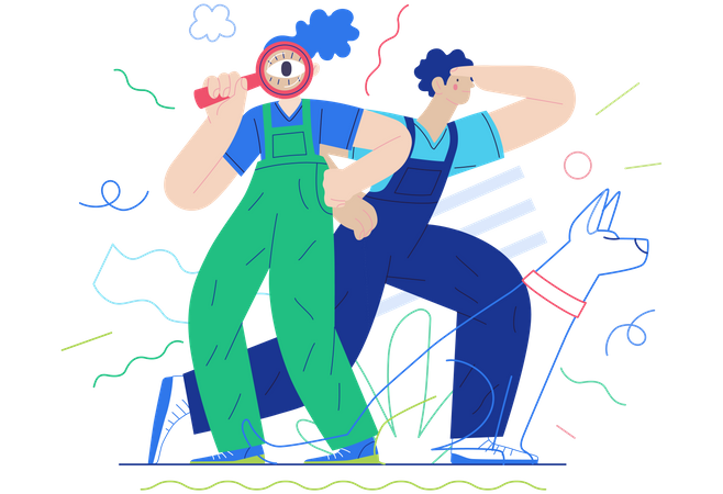 Searching for goods  Illustration