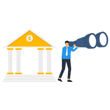 Searching for new Bank  Illustration