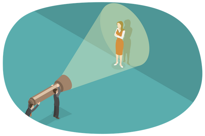 Searching For Right Candidate  Illustration