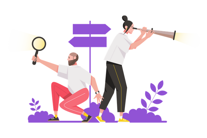 Searching Opportunities  일러스트레이션