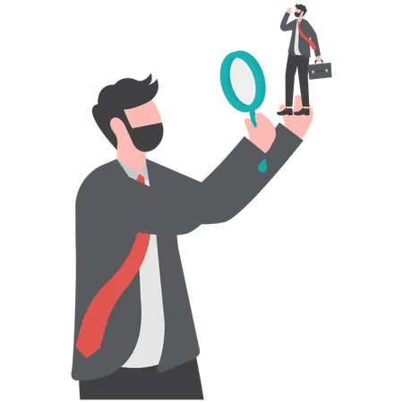 Searching Recruitment  Illustration