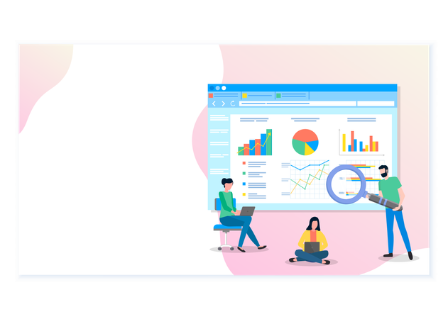 Searching Statistics  Illustration