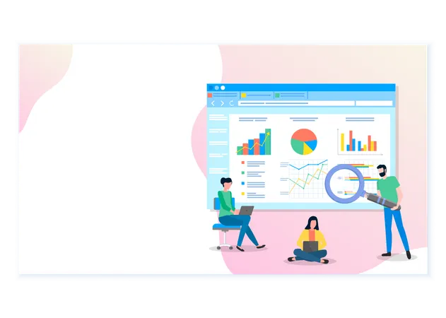 Searching Statistics  Illustration