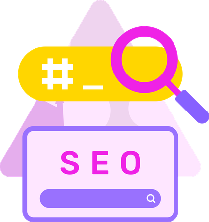 Searching Trending Keyword  Illustration