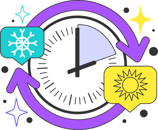 Seasonal changes causes unemployment  Illustration