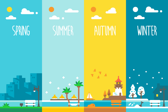 Seasons  Illustration