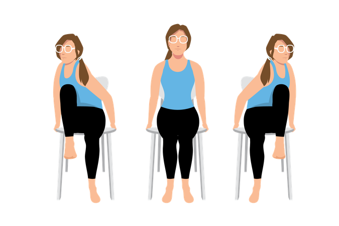 Seated mountain climbers  Illustration